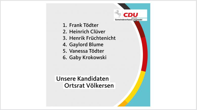 Kandidaten Ortsrat Völkersen