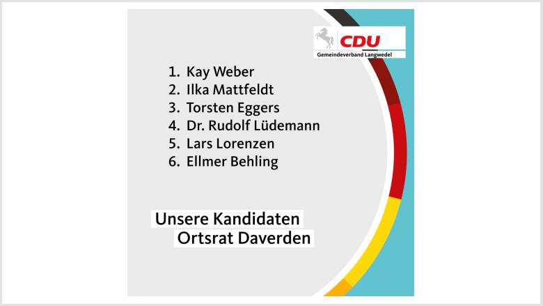 Kandidaten Ortsrat Daverden